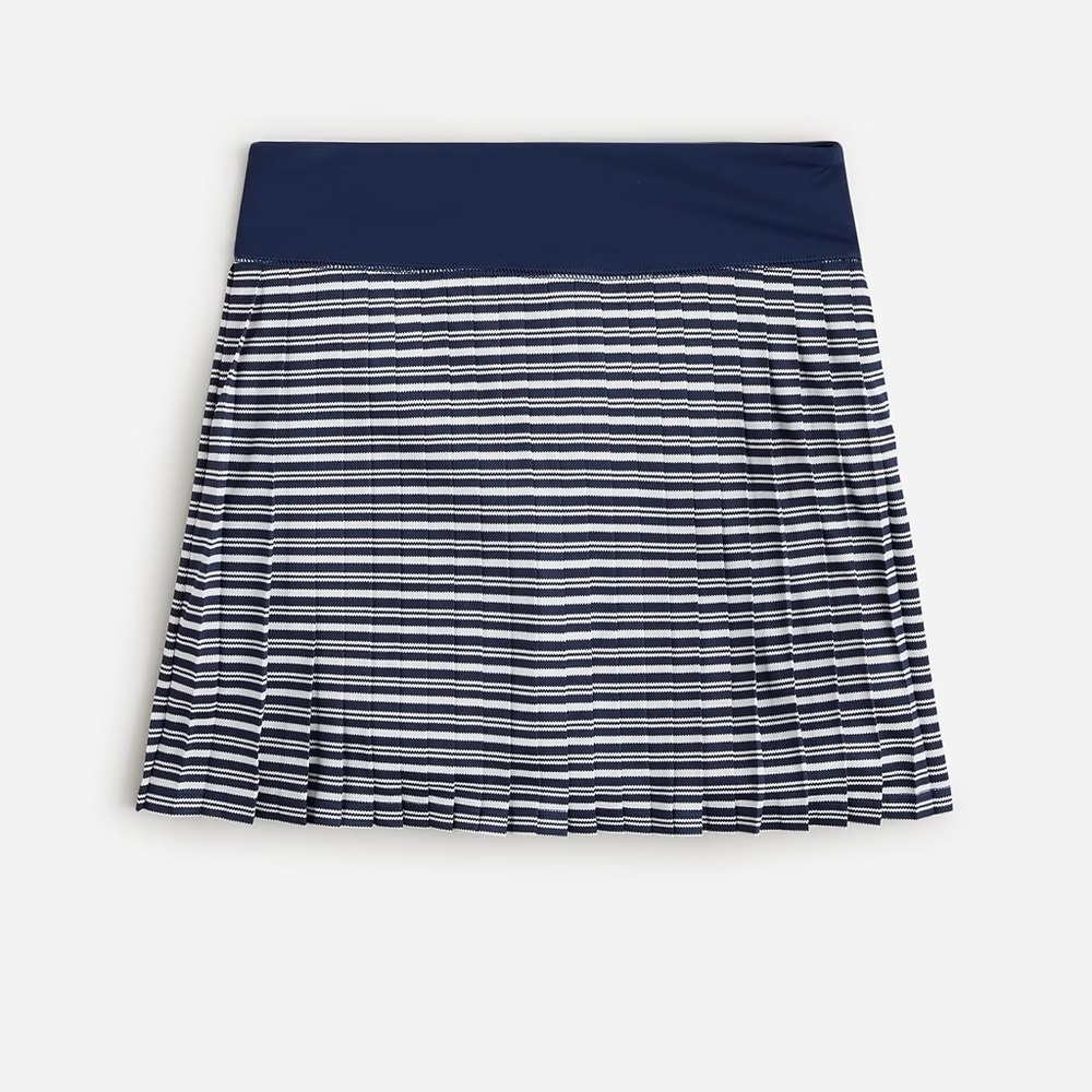 J.Crew Active pleated mini skirt in stripe BQ913